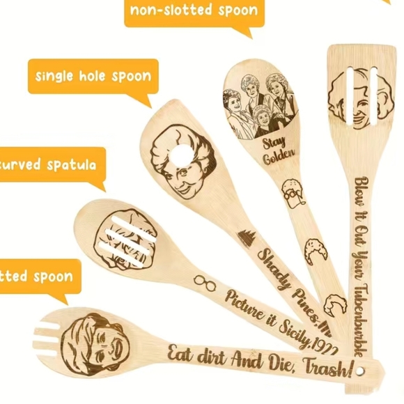 5 piece bamboo kitchenware - Picture 8 of 9